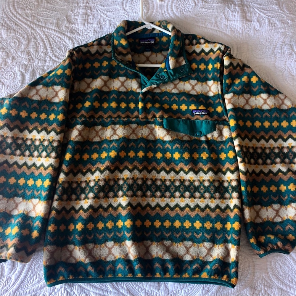 Patagonia Patterned Synchilla Snap-T Pullover